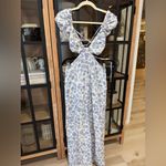 Peppermayo  secret garden maxi dress cutouts linen open back daisy chain floral Photo 8