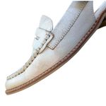 EUC Dolce Vita Leather Hardi Sling Back Loafers Crackled White Size 6 Photo 4