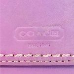 Coach Vintage  Bifold Turnlock Wallet in Light Purple Leather Photo 4