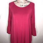 Agnes & Dora Brick Red Walker Style Bell Sleeve with Pockets Dress Size Large Photo 2