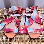 Anthropologie Jasper & Jeera Watercolor Tie-Up Sandals Photo 0