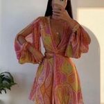 ZARA Paisley Cut Out Dress Photo 0