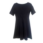 J.Crew Women’s Minimalist Fit & Flare Short Sleeve Cotton Dress 2 Black Photo 3