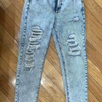 Garage Mom Denim Jeans - Acid Wash Color Photo 0