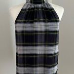 J.Crew  Plaid Halter Neck Top - Blue, Green and Yellow Sz 2 Photo 0