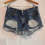 Levi's  Distressed Shorts in Dark Blue Wash Sz30 Photo 1