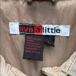 Live a Little Vintage Leather Button Down Jacket Top Size Large Photo 7
