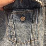 Arizona Jean Company Denim Jacket Trucker Cowboy Medium Distressed Vintage‎ 90s Blue Photo 3