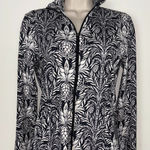 Tommy Bahama NWOT Beautiful  Black White Pineapple Stretchy Athletic Golf Shirt S Photo 0