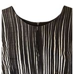 Akris $3990  48 US 16 Silk Striped Pleated Dress Black White Sheer Sleeveless Photo 4
