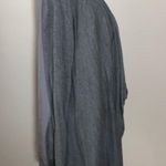 Covington open front cardigan sweater M gray cascade draped lightweight long Photo 1