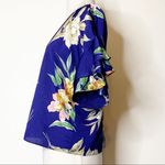 ZARA  floral tiered ruffle sleeve top Photo 7