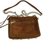 Rebecca Minkoff  Avery Crossbody Bag Caramel‎ Brown Nubuck Leather Purse Photo 1