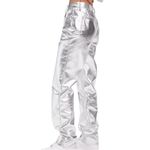 Good American Good Icon Metallic Faux Leather Pants Photo 3