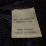 Truly Poppy Eggplant Purple Lacy Underlay Sleeveless Top Photo 10