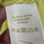 Free People NEW Gossamer Sweater in Chartreuse Womens Large Alpaca Wool Blend Photo 5