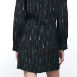 ZARA NEW  Women’s Printed Short Dress size S Long Sleeve Photo 1