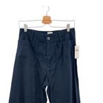 Anthropologie Maeve The Colette Pants Wide Leg Linen Edition Navy Blue Size 28 Photo 3