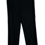 Eileen Fisher S Black Stretch Knit Pants Italian Fabric Minimalist Straight Leg Photo 0