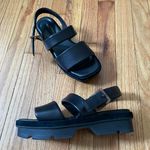 Vince NWOT Bowie-B Slingback Lug Sandals Leather chunky platform minimalist whimsygoth Slingback lightweight Photo 1