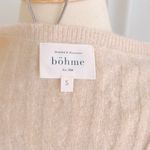 Bohme NEW  S Small Womens Sweater Dress Belted Cream/Beige/Camel V-Neck Midi Photo 5