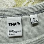 Aritzia TNA Gray waffle thermal Long Sleeve Top small euc Photo 2