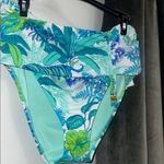 Bleu Rod Beattie  New High Waist Sarong Bikini Bottoms Tropical print Sz 12/L Photo 1