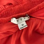 HYFVE  V-neck Plunging Tiered Coral Orange Maxi Dress MEDIUM Photo 6