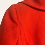 Milly Flame Red Ruffle Front Belted Knee-Length Coat Size 4 NWT Photo 5