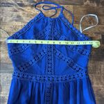 LULUS Blue Mini Dress w/ Crochet Trim Size XS Photo 13