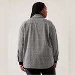 Athleta  Women’s Textured Black & White Plus Size Shirt Jacket 3X NWT Photo 1