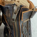 Bed Stu Rustic Artemis‎ Leather Gladiator Sandals 10 Buckle Zipper Ankle Straps Black Photo 5