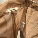 Sheer Brown Ruched Mesh Strapless Top Size L Photo 4