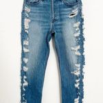 3 X 1 Denim Button Fly Higher Ground Boyfriend Slim Distressed Jeans Size 25 Photo 1
