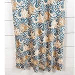 Drew Anthropologie Women's Floral Sleeveless Maxi Dress Blue Cream Tan Small Photo 2