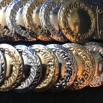 1970s Gold & Silver Tone Coin Disc Stretch Belt Photo 1