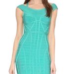 Herve Leger Connie viscose-blend dress in aqua jade size S small Photo 14