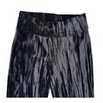 TEMPLE RO Peace 4 All Beings Everywhere Black Velvet Bell Bottom Flare Pants S Photo 3