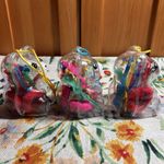 American Vintage NEW VTG 80s Christmas Ornaments Gummy Bear Girls Plastic Hair Clips Barrettes Photo 3