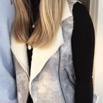 Vestique Grey Faux Fur Vest Photo 0