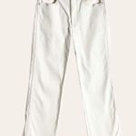 3x1 Anthropologie Joni White Stitched High Rise Straight Leg Jeans Size 26 Photo 5