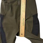 Lululemon Paddle Times Tights Dark Olive Black Women's 4 Perforated Swim Surf Photo 11