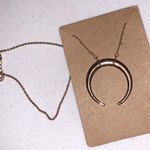 Rose Gold Horn Drop Boho Choker Photo 1