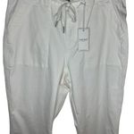 Judy Blue High Waist Cuffed Denim Joggers Size 14w White Photo 2