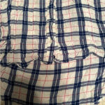 Kenneth Cole Reaction Women’s XL Plaid Button up high low, v neck shirt Photo 5