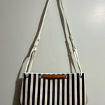 Striped Navy and White Shoulder Bag Blue Photo 0
