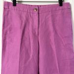 J. Jill Love Linen Summer Blazer and Wide Leg Crop Pant Set Wild Orchid Sz S/XS Pink Photo 8