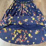 Xhilaration Xhiliration dress size medium pleated floral print high low hem scoop neck Photo 5