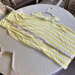 Farm Rio  Yellow White Striped Drapey Top Size L Photo 4