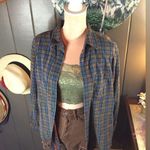 Classic Elements Vintage Floral Embroidered Plaid Check Large Photo 8